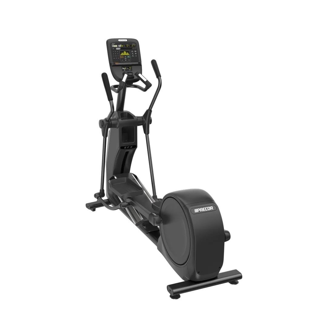 Precor EFX 535 Elliptical elliptical with moving arms with P31 LED console - three-quarter view