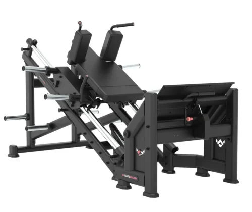 Precor GPL 613 Hack Squat commercial strength machine – manufacturer three-quarter studio render