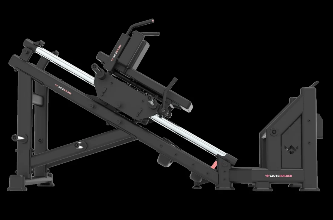 Precor GPL 613 Hack Squat – rear three-quarter view