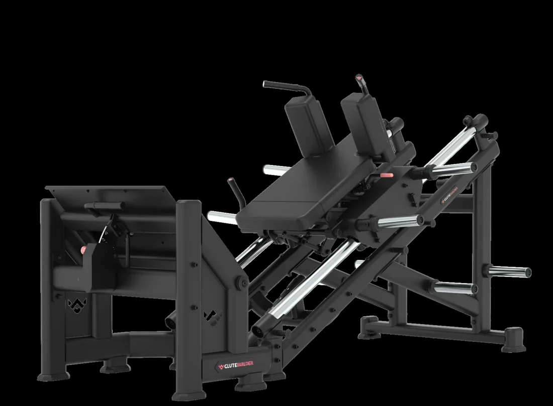 Precor GPL 613 Hack Squat – three-quarter view