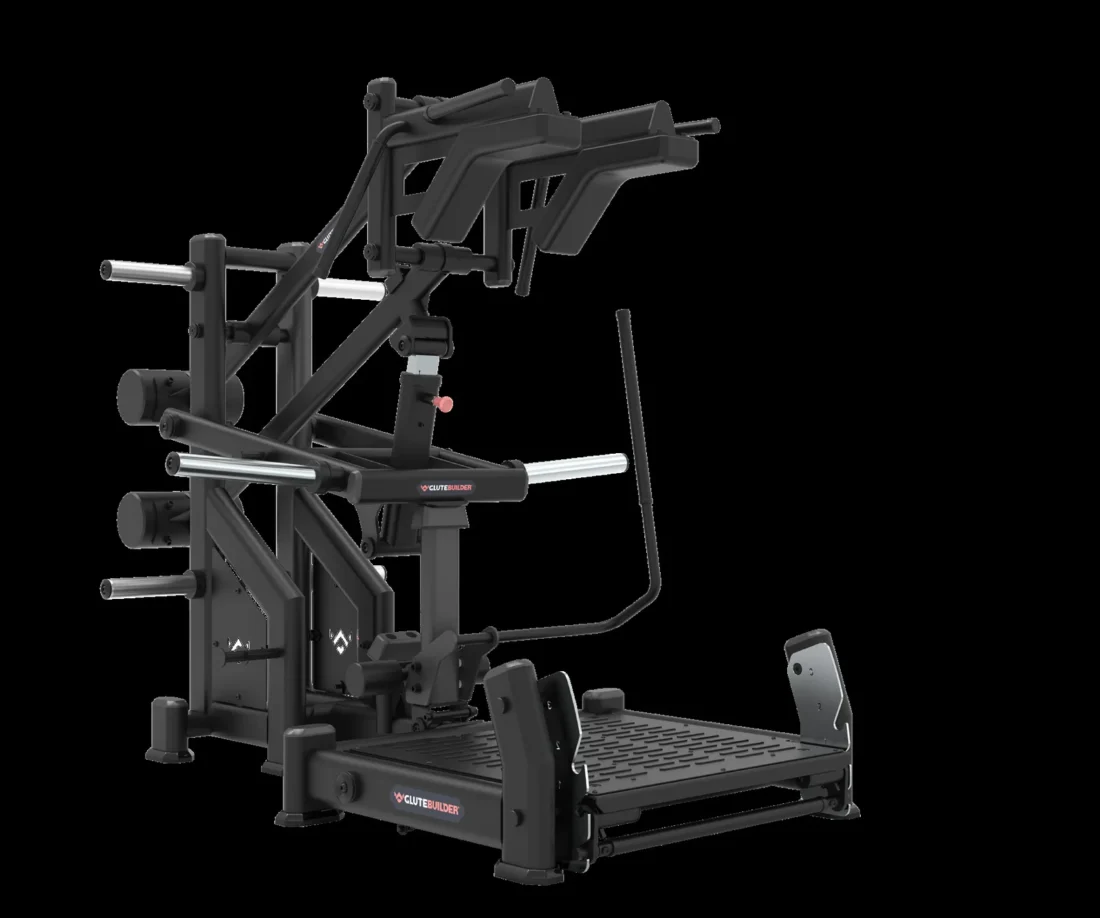 Precor GPL 627 Glute Squat commercial strength machine – manufacturer front three-quarter render