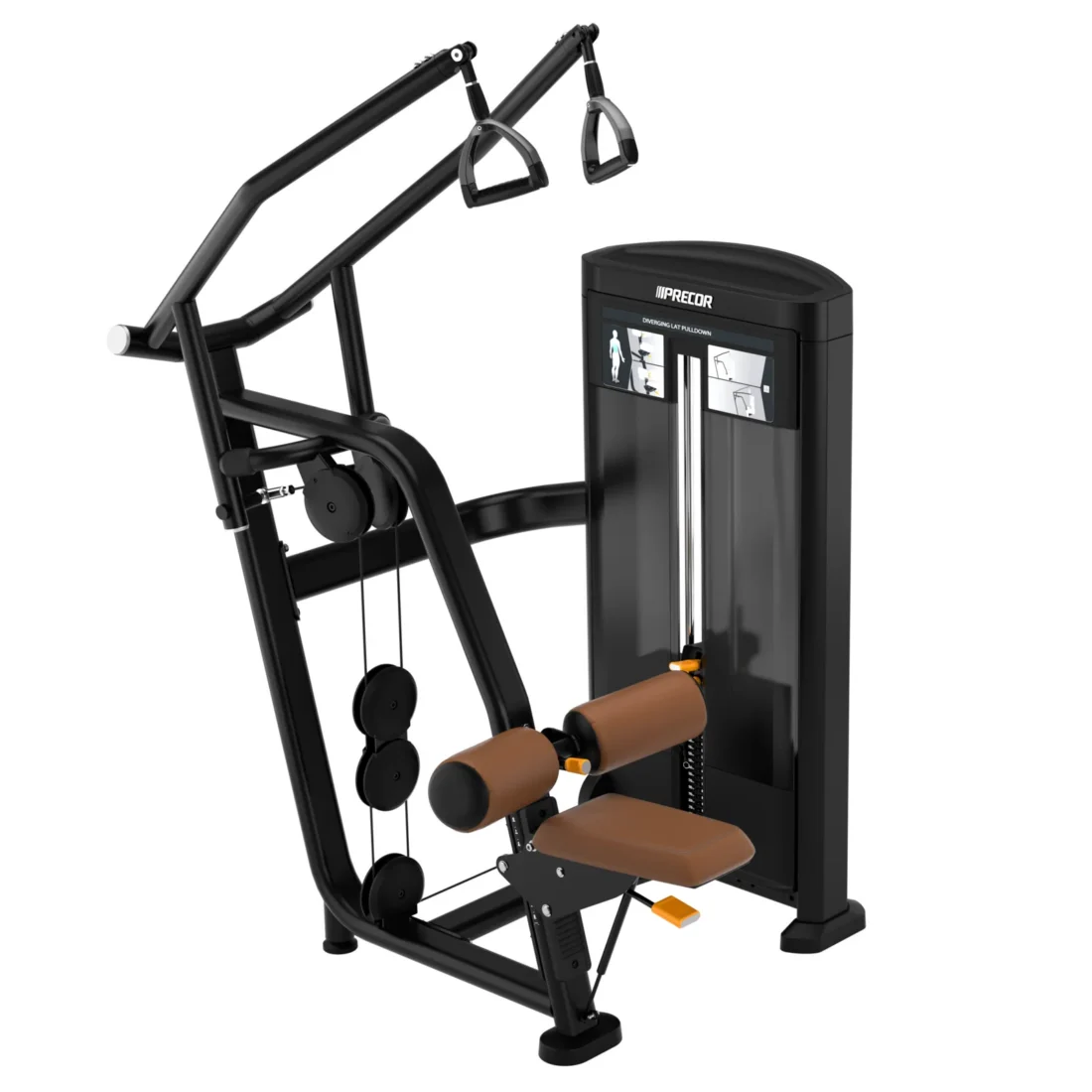 Precor RSL 314 Diverging Lat Pulldown commercial strength machine – official precor.com product render