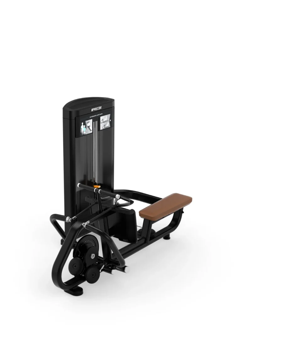 Precor RSL 324 Diverging Low Row commercial strength machine – manufacturer front three-quarter render
