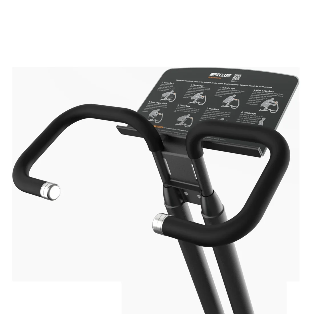Precor VBR 6240 Stretch Trainer instructional stretch-guide placard