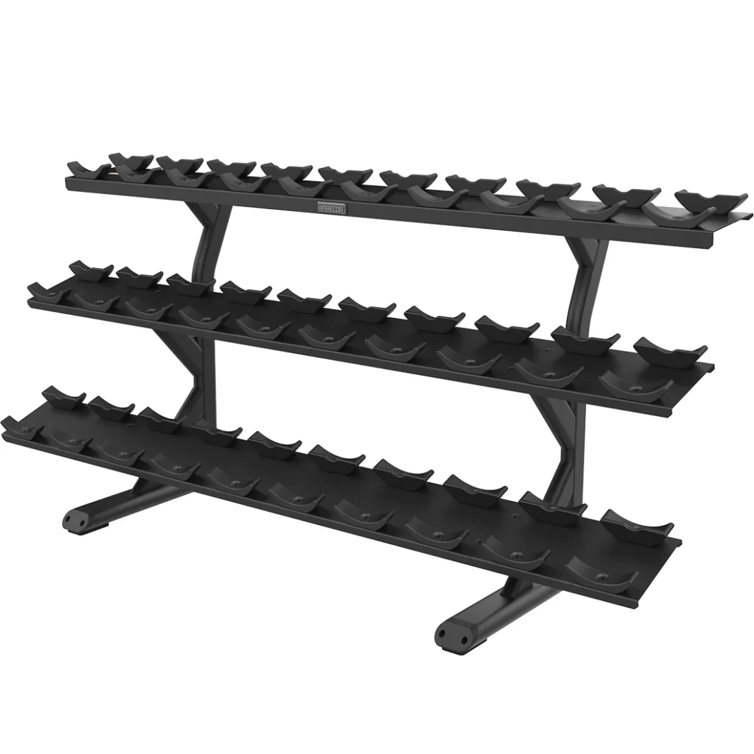 Precor VBR 6815 3 Tier, 15 Pair Saddle Tray commercial strength machine – official precor.com product render