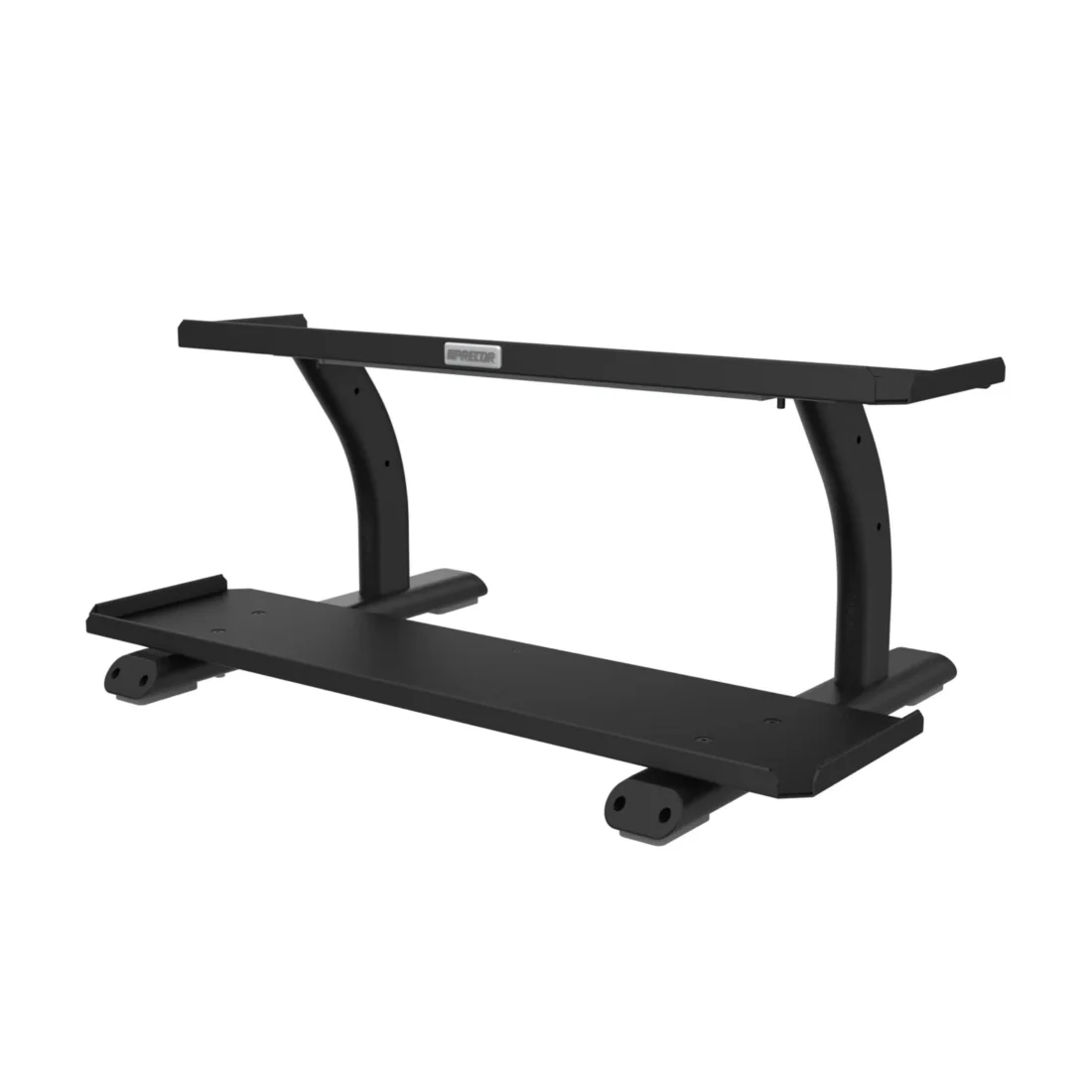 Precor VBR 6820B 2 Tier, Horizontal Kettlebell Shelf commercial gym equipment – manufacturer three-quarter product photo