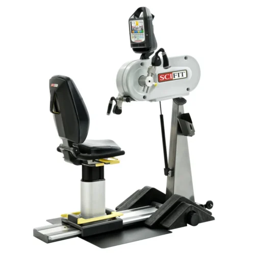 SCIFIT PRO1 adjustable upper body ergometer with premium seat, front view