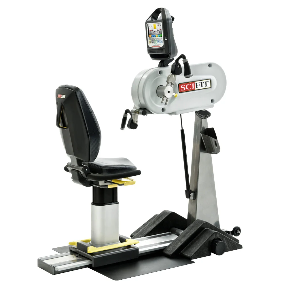 SCIFIT PRO1 adjustable upper body ergometer with premium seat, front view