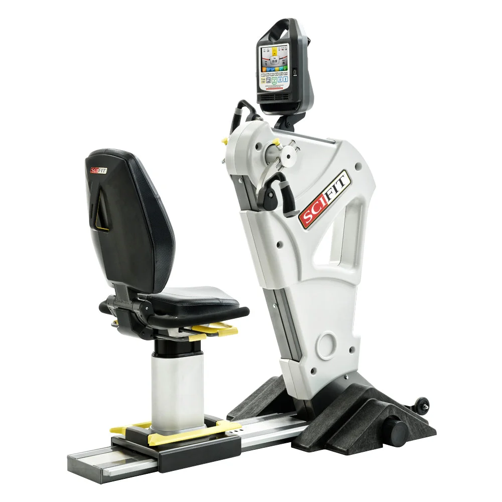 SCIFIT PRO1000 upper body ergometer with premium seat, front view
