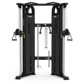 Spirit Fitness Functional Trainer (CSF-FUNT) commercial strength machine, front view on white background