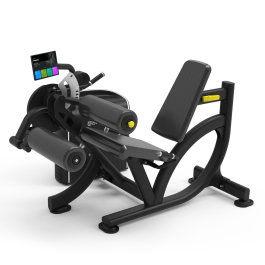 Spirit Fitness i-Strength Leg Extension/Leg Curl (CSI-LELC) commercial strength machine, front view on white background