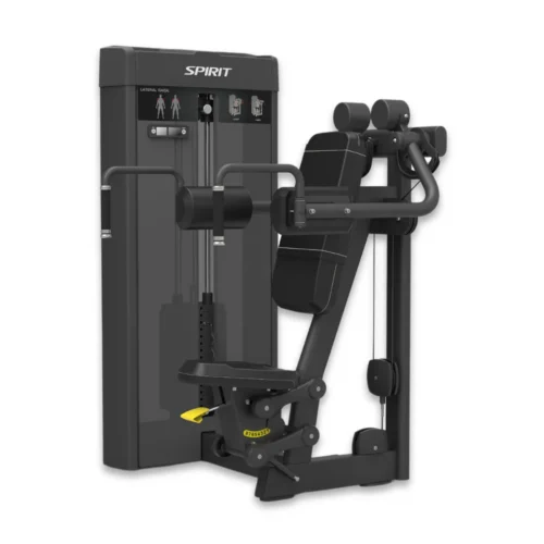 Spirit Fitness Selectorized Lateral Raise (CSS-LATR) commercial selectorized strength machine with enclosed weight stack