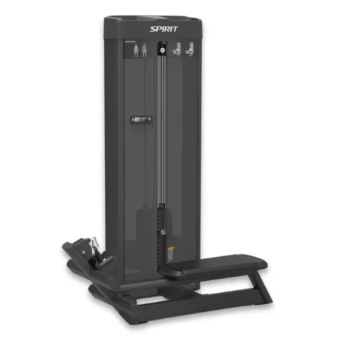 Spirit Fitness Selectorized Low Row (CSS-LROW) commercial selectorized strength machine with enclosed weight stack