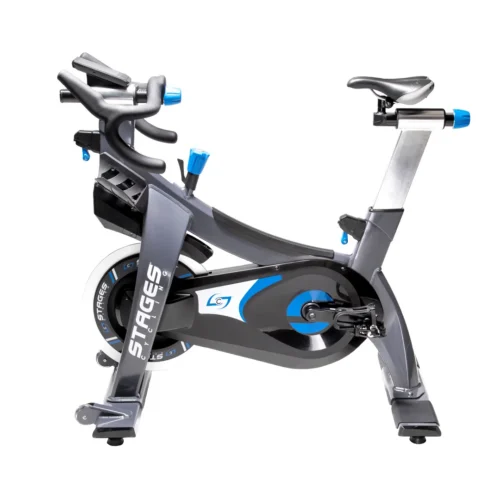 Stages SC3 Indoor Cycle indoor cycle with SIC2 console - side view