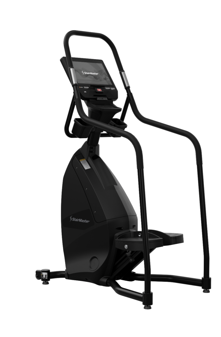 StairMaster 8FC FreeClimber with 16-inch Apex HD Touch console, front three-quarter view
