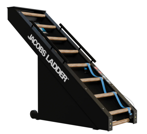 StairMaster Jacobs Ladder self-powered climbing trainer, front three-quarter view