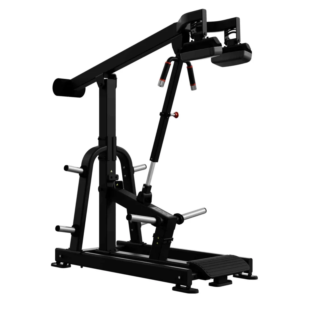 Nautilus Leverage Premier Standing Calf Raise plate-loaded machine, 45-degree left view