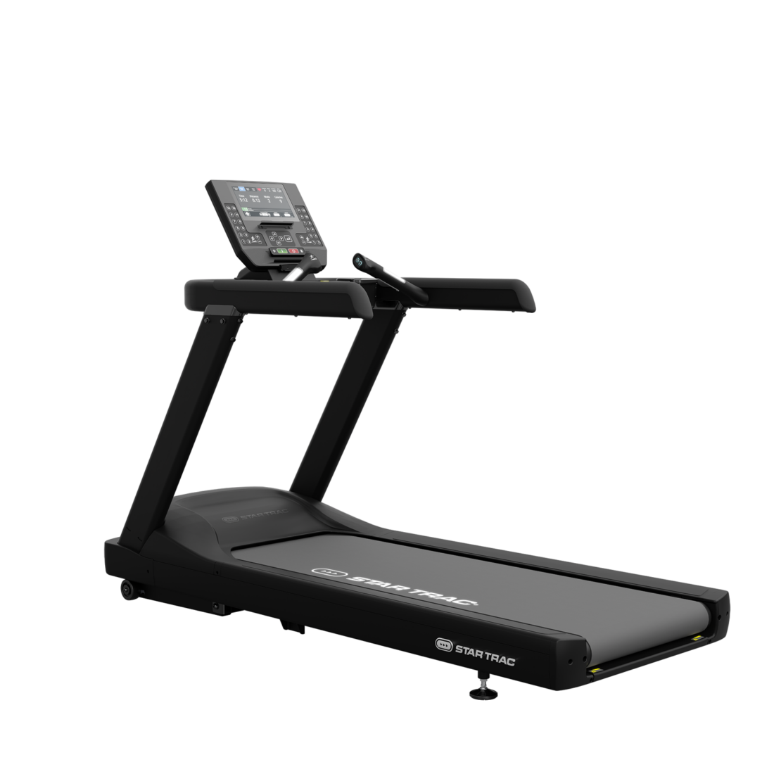Star Trac 6TR commercial treadmill with Apex LED console, front three-quarter view
