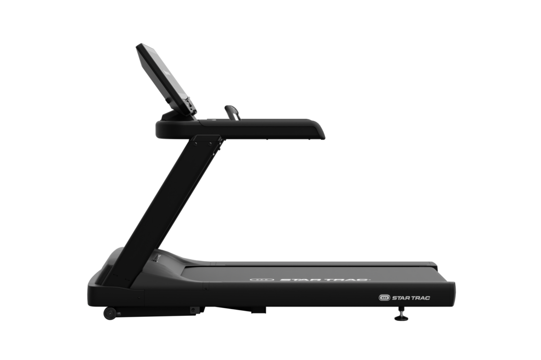 Star Trac 6TR commercial treadmill, left side profile