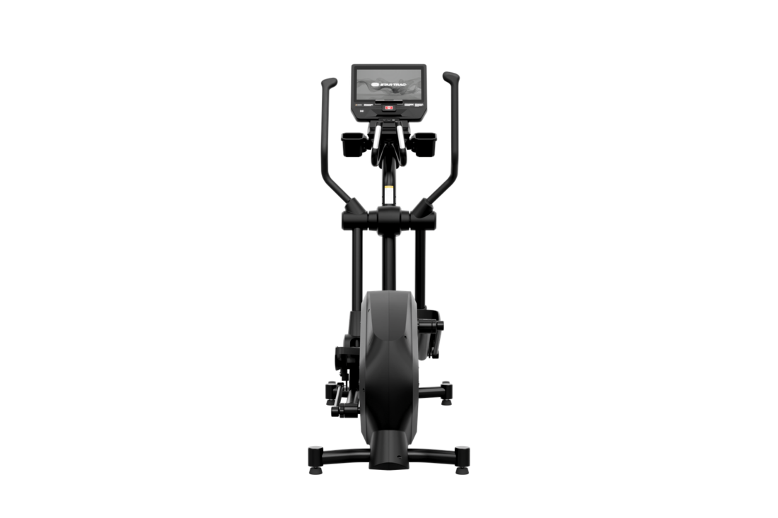 Star Trac 8RDE rear drive elliptical, front view