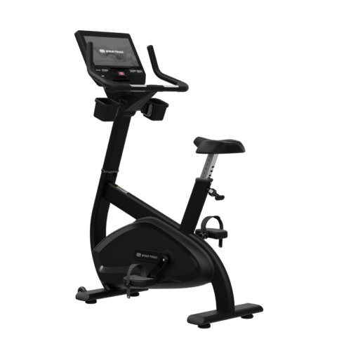 Star Trac 8 Series 8UB commercial upright bike with 16-inch Apex HD touchscreen