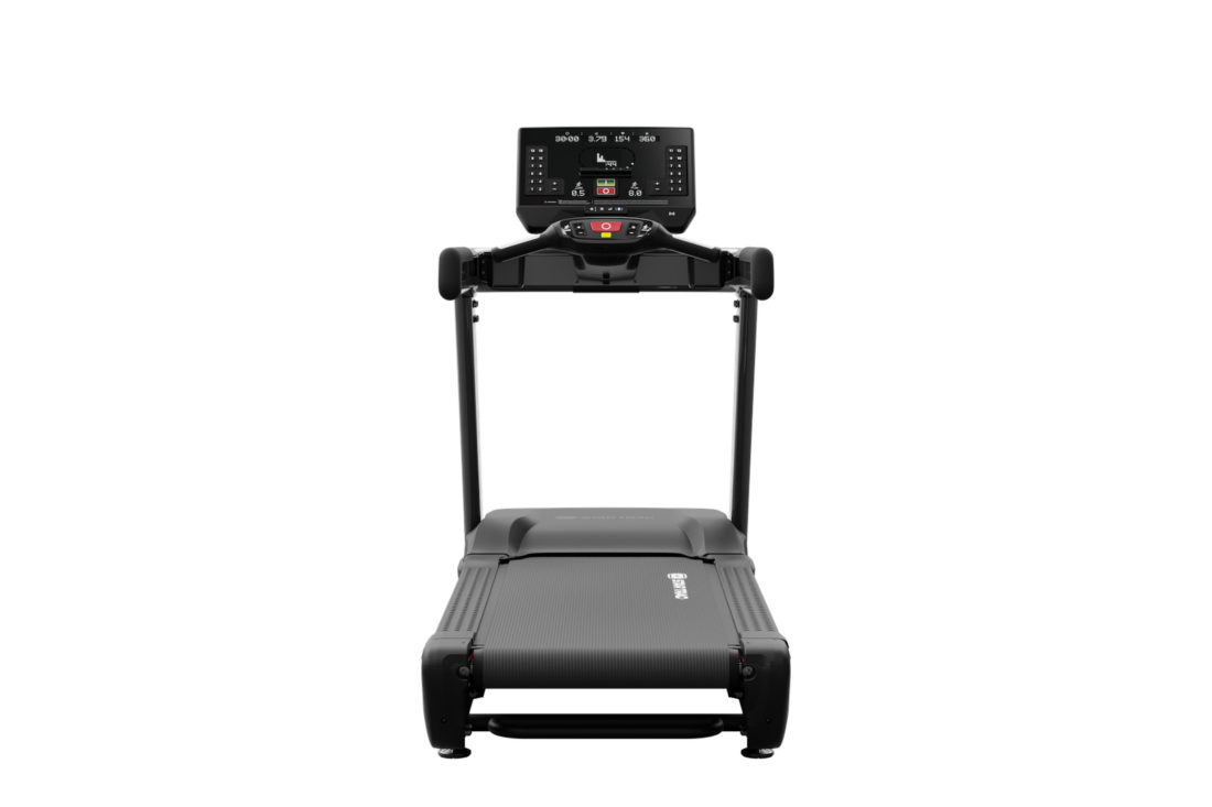 Star Trac FreeRunner 10TRx treadmill with Apex LED display, front view