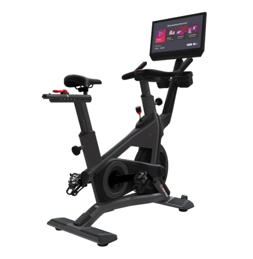 Star Trac Virtual Bike with 21-inch touchscreen display, front view