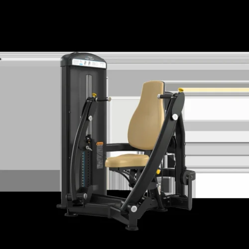 TRUE FUSE XL FUSE0900 Seated Chest Press commercial selectorized strength machine, matte black
