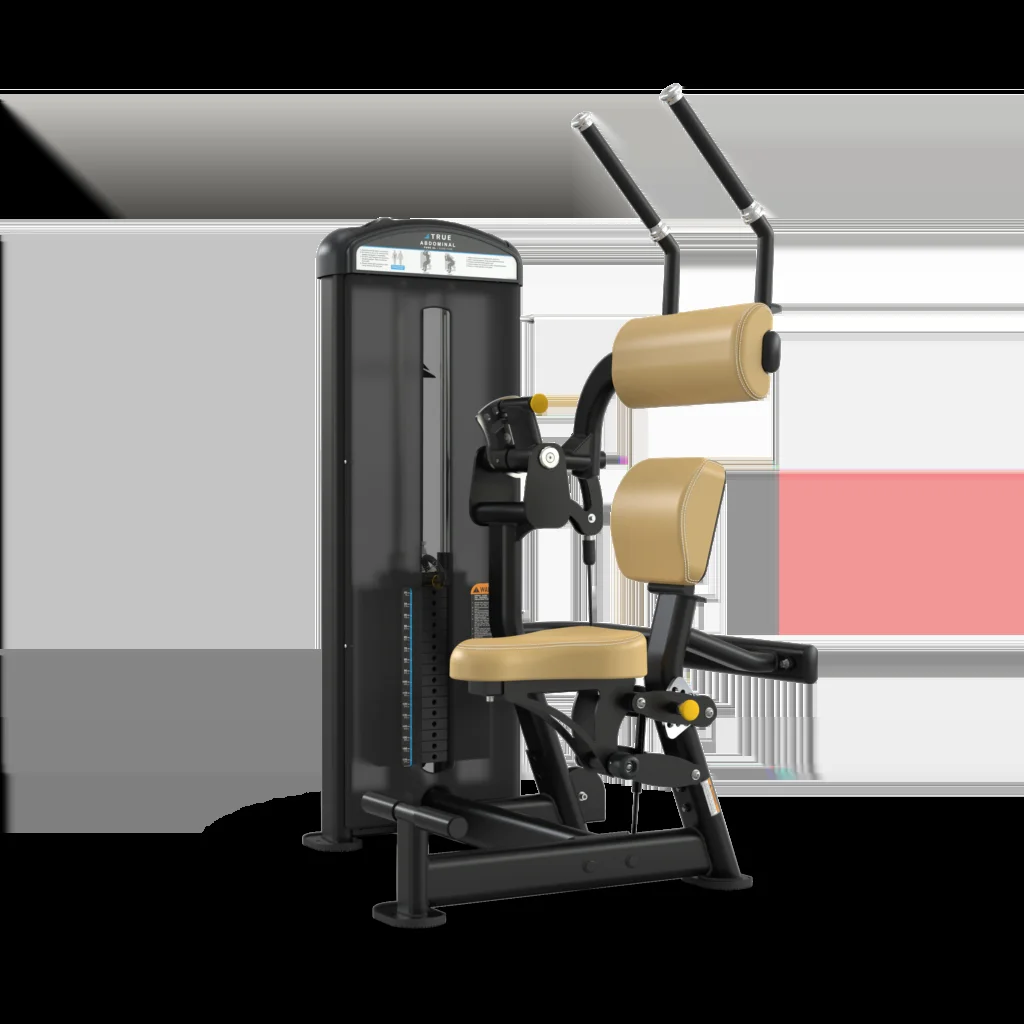 TRUE FUSE XL FUSE1400 Abdominal commercial selectorized strength machine, matte black