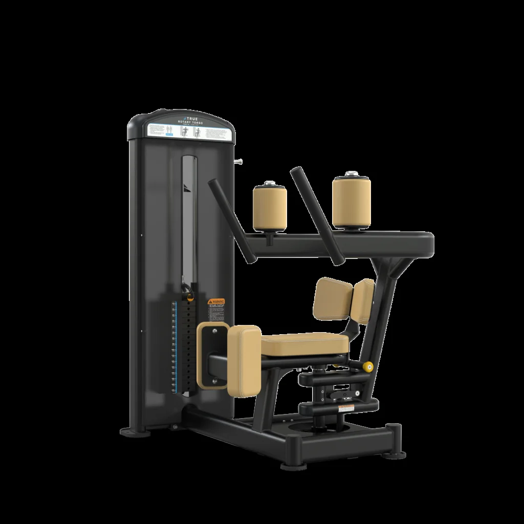 TRUE FUSE XL FUSE1700 Rotary Torso commercial selectorized strength machine, matte black