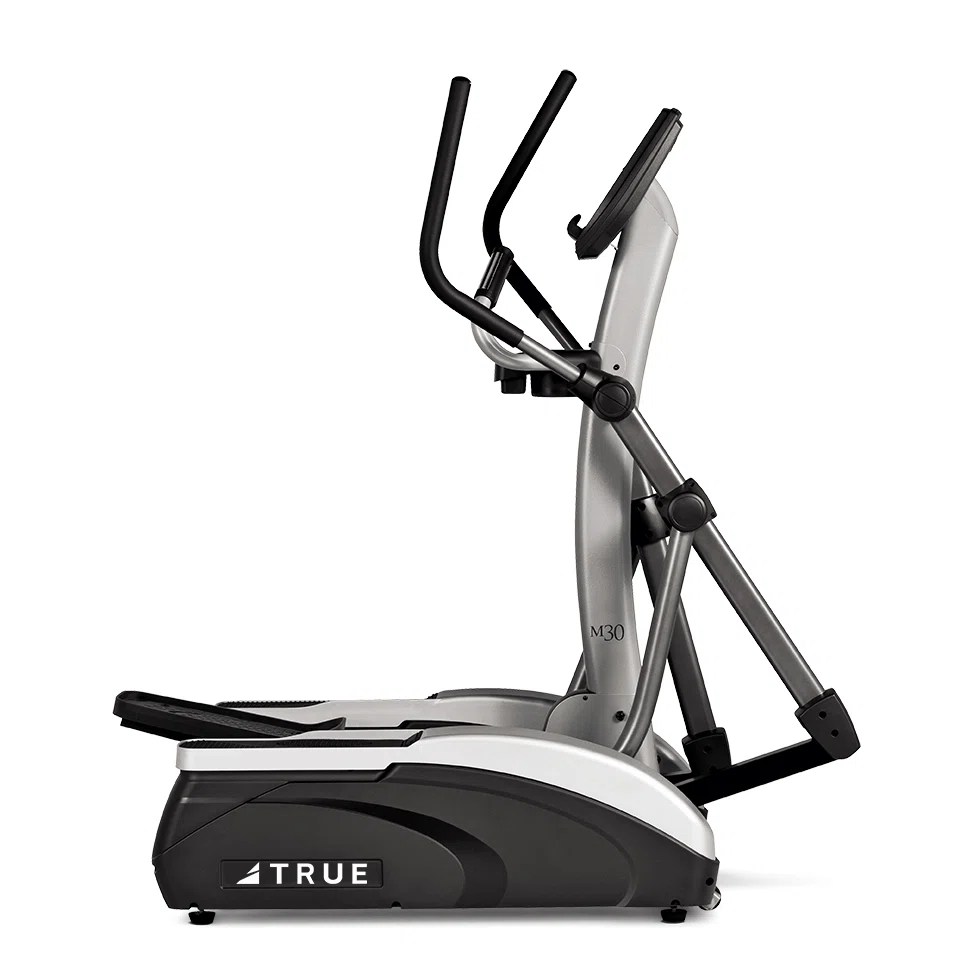 TRUE M30 elliptical front view with Emerge console