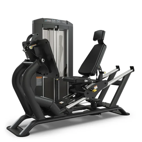 TRUE Palladium SPL-0300 Leg Press commercial selectorized strength machine, matte black, front view