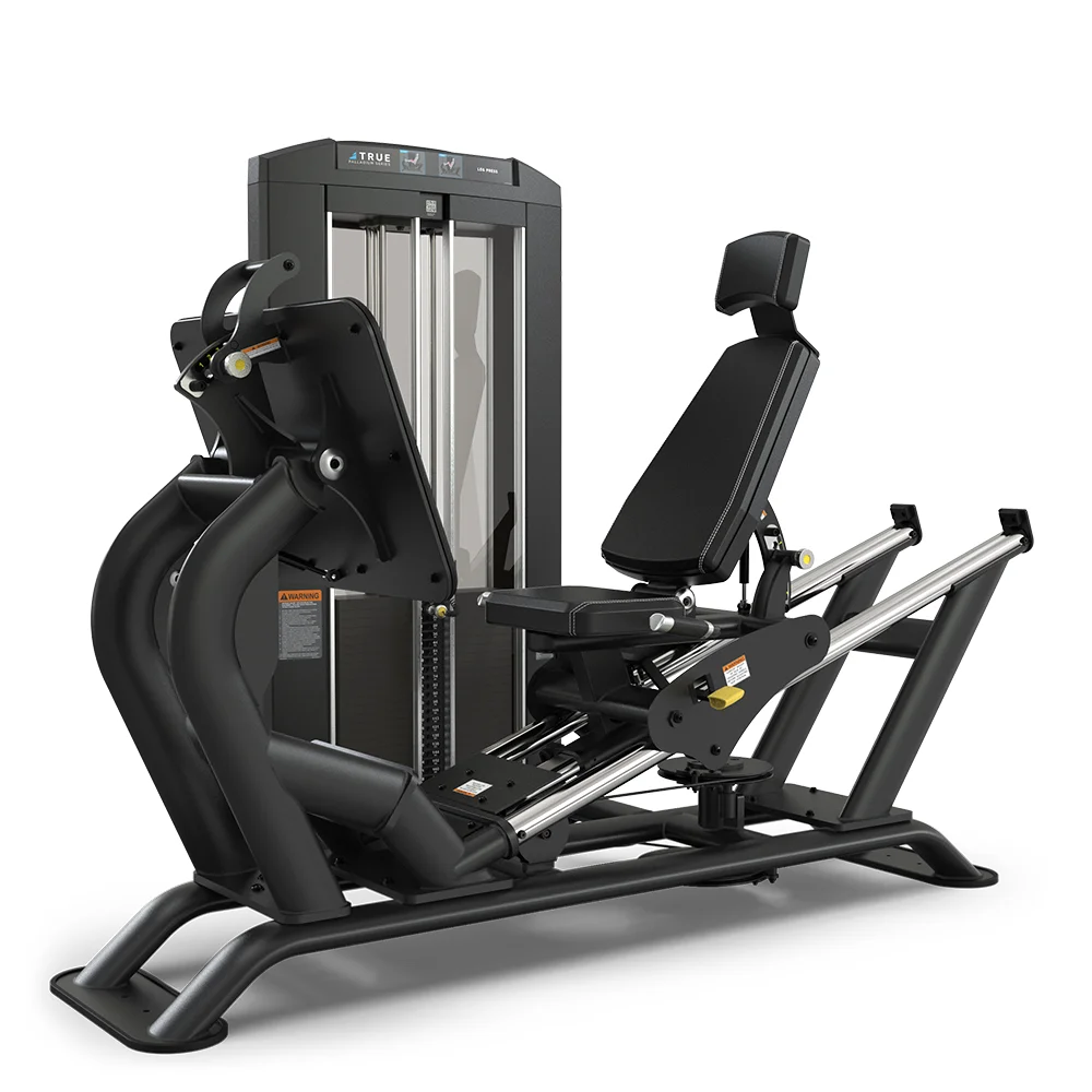 TRUE Palladium SPL-0300 Leg Press commercial selectorized strength machine, matte black, front view