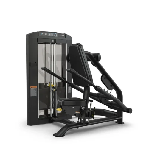 TRUE Palladium SPL-0500 Triceps Pushdown commercial selectorized strength machine, matte black, front view