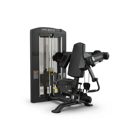 TRUE Palladium SPL-0600 Biceps Curl commercial selectorized strength machine, matte black, front view