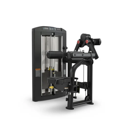 TRUE Palladium SPL-0800 Deltoid Raise commercial selectorized strength machine, matte black, front view