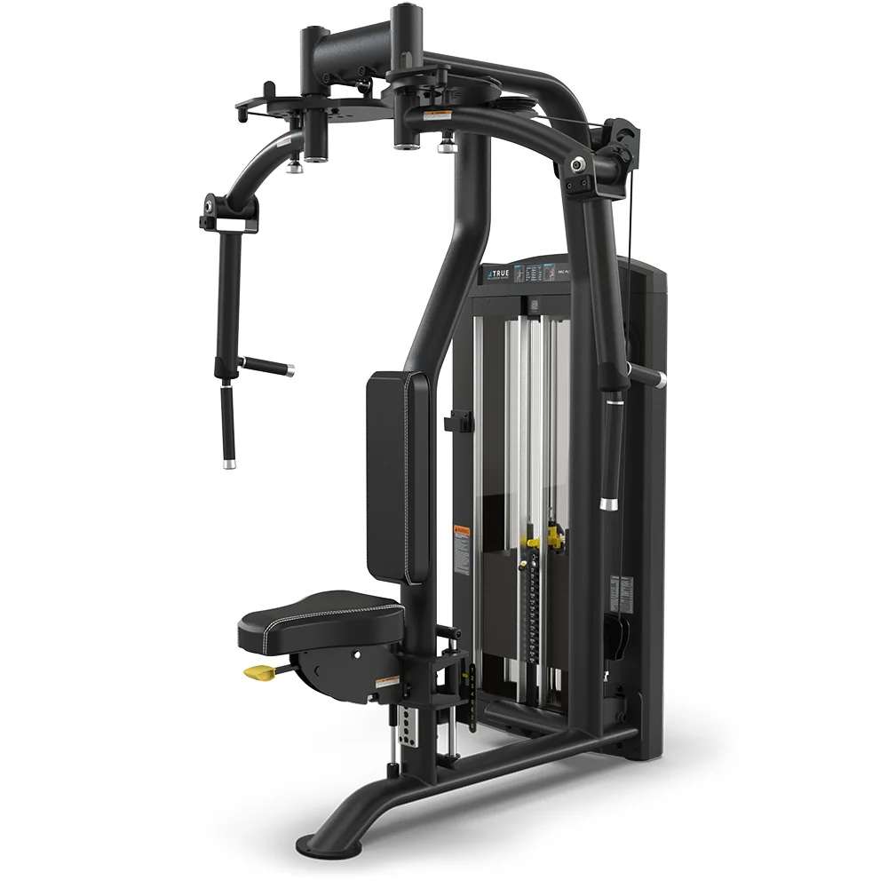TRUE Palladium SPL-1000 Pec Fly / Rear Delt commercial selectorized strength machine, matte black, front view