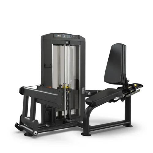 TRUE Palladium SPL-1600 Rotary Calf commercial selectorized strength machine, matte black, front view