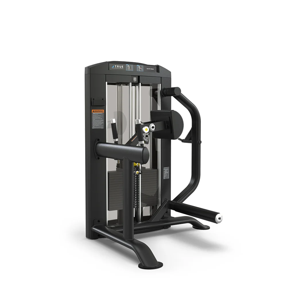 TRUE Palladium SPL-1700 Glute Press commercial selectorized strength machine, matte black, front view