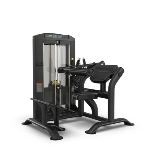 TRUE Palladium SPL-2000 Hip Thruster commercial selectorized strength machine, matte black, front view