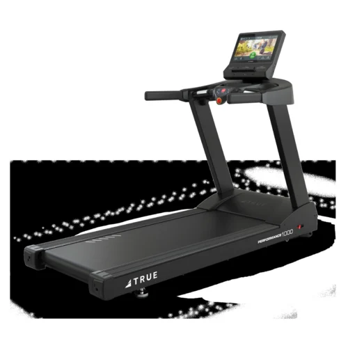 TRUE Performance 1000 home treadmill rear three-quarter view