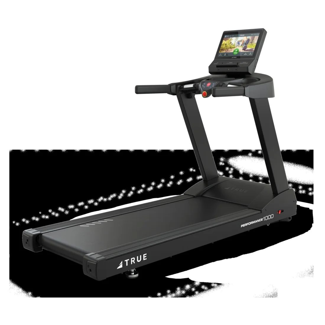 TRUE Performance 1000 home treadmill rear three-quarter view