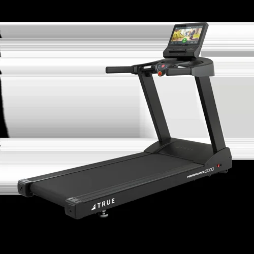 TRUE Performance 3000 home treadmill rear three-quarter view
