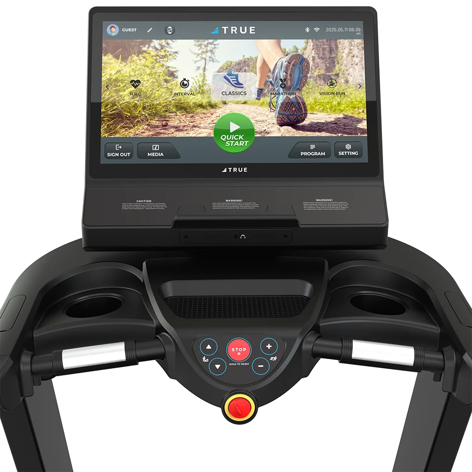 User view of the TRUE Performance 8000 T22 touchscreen console