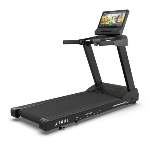 TRUE Performance 8000 home treadmill rear three-quarter view