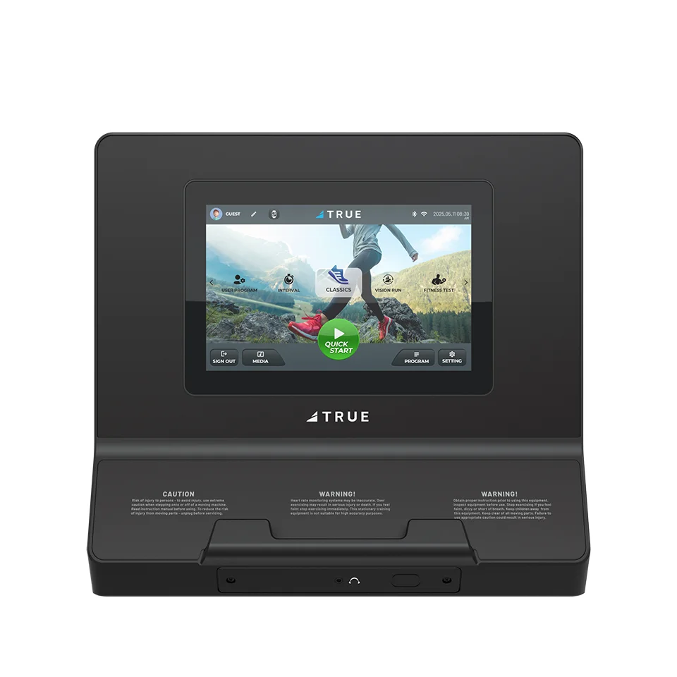 TRUE 10-inch touchscreen console for the Performance Series elliptical