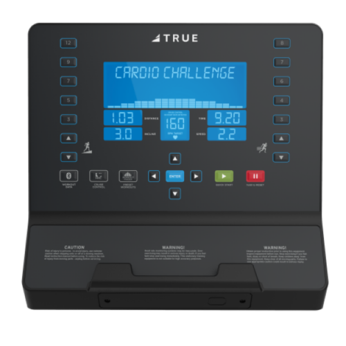 TRUE Performance 3000 treadmill LCD console