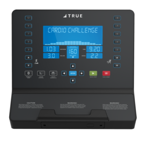 TRUE Performance 8000 treadmill LCD console