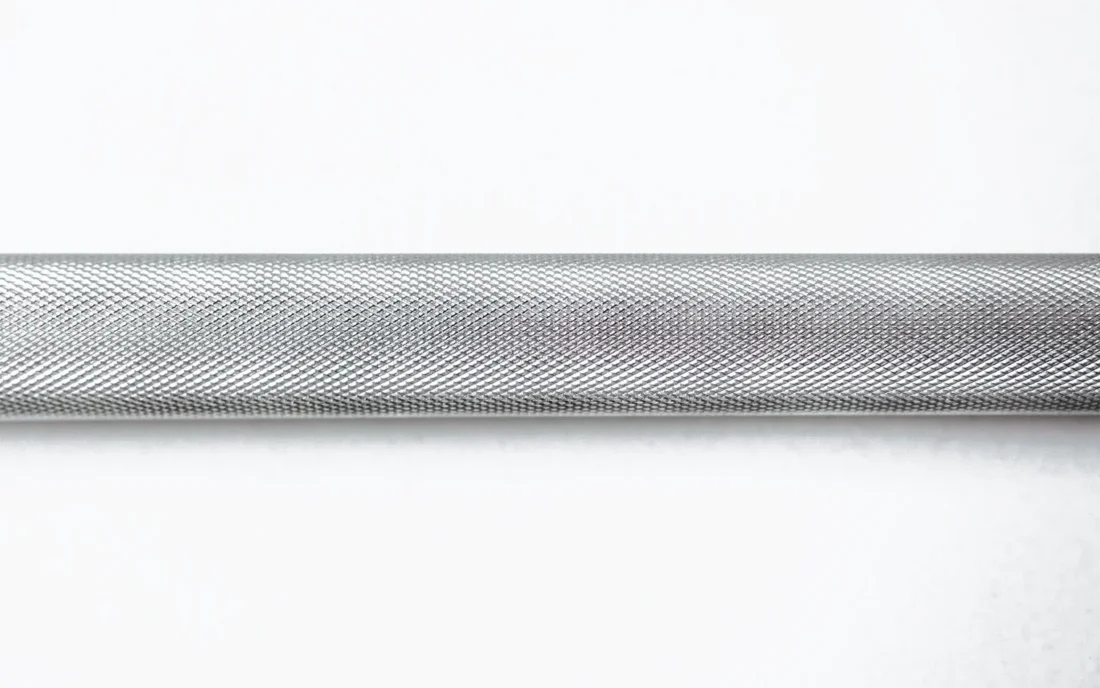 Volcano knurling on the BodyCraft 48-inch lat bar