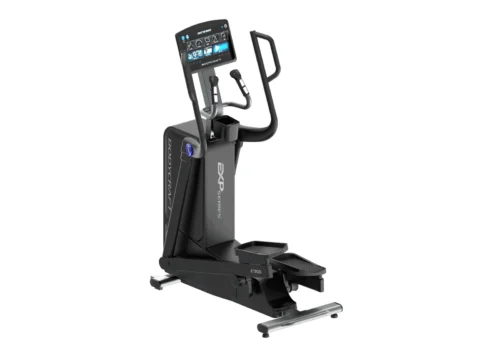 BodyCraft E900 elliptical with 16-inch Smart Touchscreen console, three-quarter view